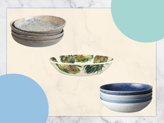 <p>With a wide, flat base and a perky rim to keep liquids contained, the humble pasta bowl can serve in almost any eating scenario</p>