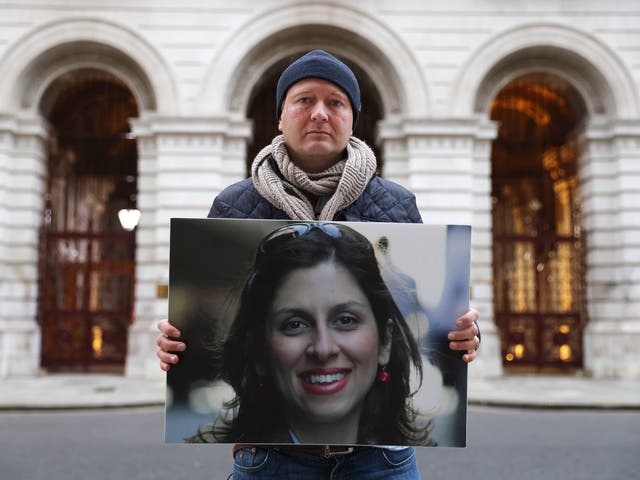 <p>Richard Ratcliffe, during his campaign for the release his wife Nazanin Zaghari-Ratcliffe, who was detained in Iran (Photo by Hollie Adams/Getty Images)</p>