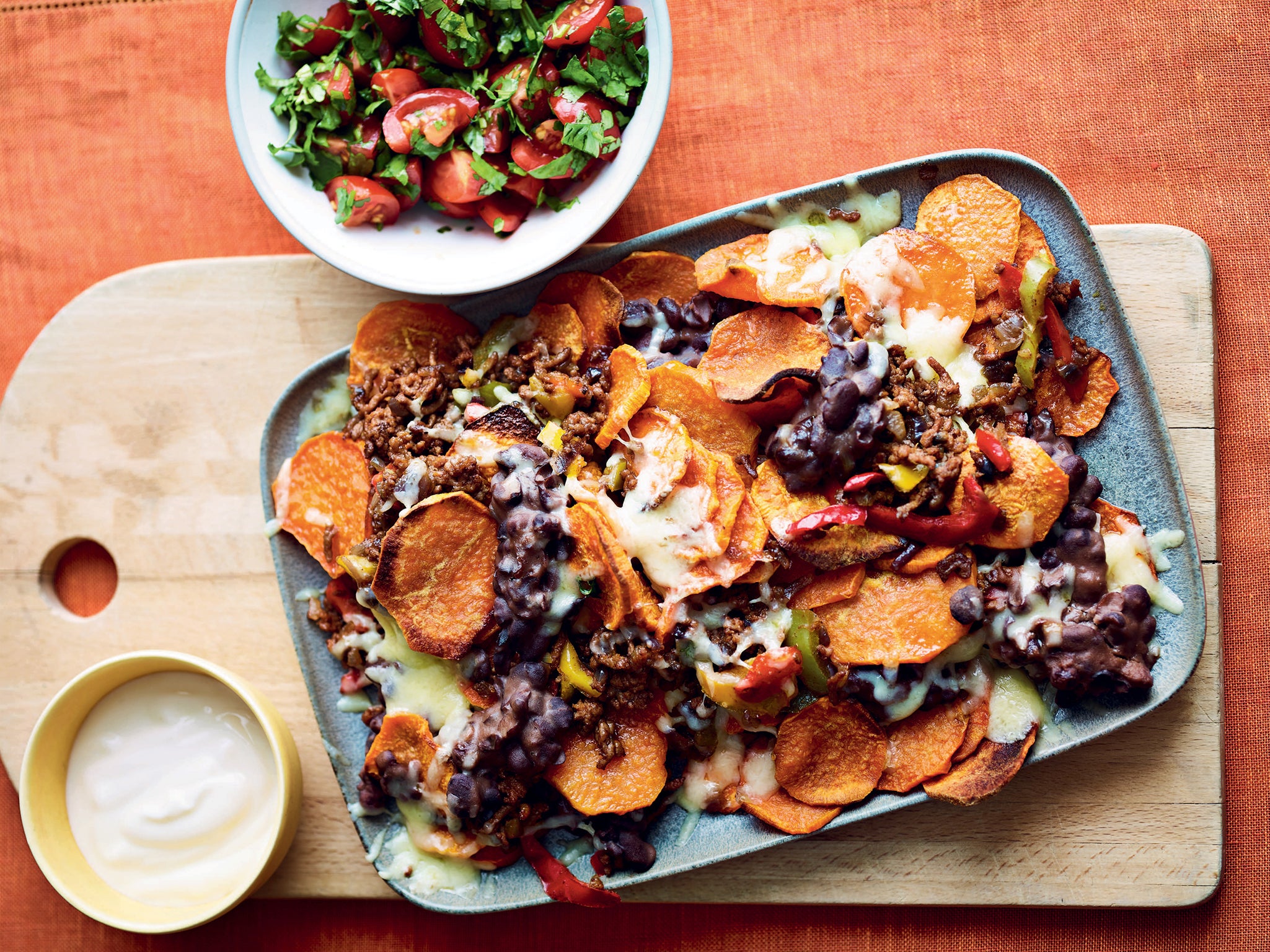 A traybake worth running for – just hold the cheese if you’re running soon after