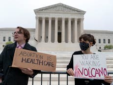 Roe v Wade news – live: Plan to scrap US abortion law an abomination, say Democrats 