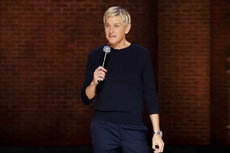 Ellen Degeneres in her Netflix special ‘Ellen DeGeneres: For Your Approval ‘