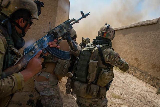 <p>‘Triples’ in action in Afghanistan</p>
