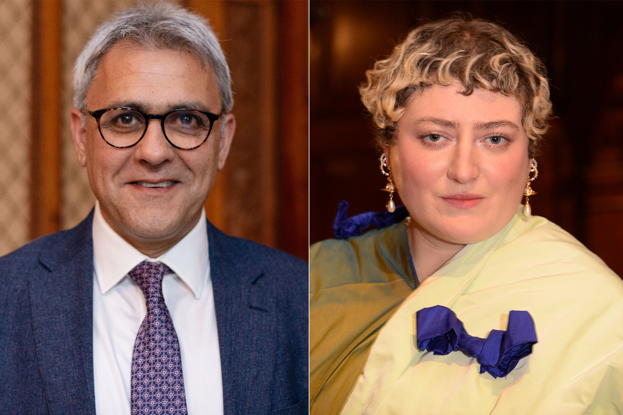 Outgoing RSL chair Daljit Nagra and director Molly Rosenberg
