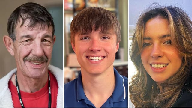 <p>Ian Coates, Barnaby Webber and Grace O’Malley-Kumar were killed in the attacks in June 2023 (Nottinghamshire Police/PA)</p>