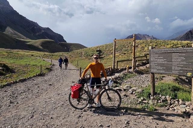 Oli France cycled and climbed the lowest and highest points of South America as part of a challenge taking on seven continents (Oli France)