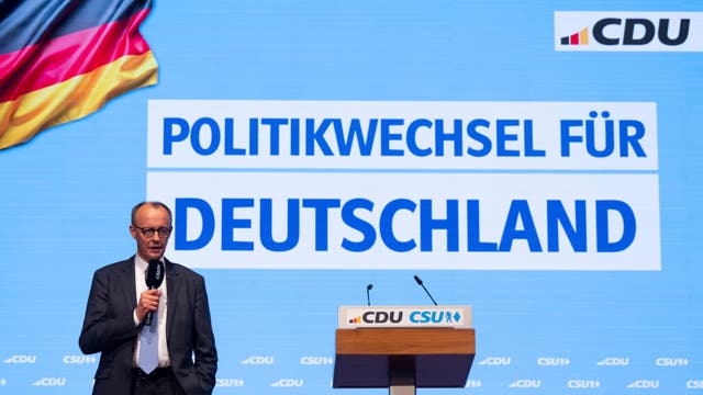 <p>Friedrich Merz is set on forming a grand coalition</p>