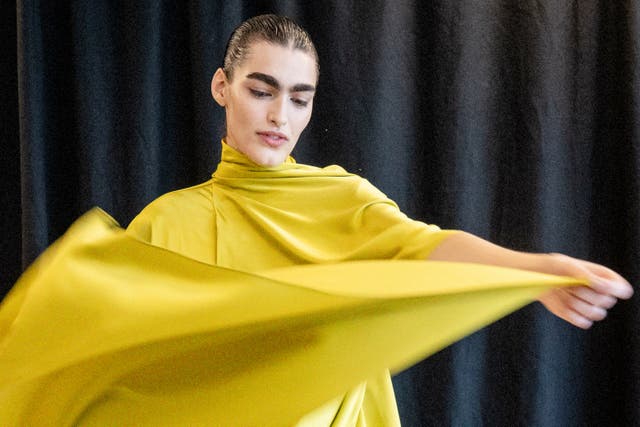 Roksanda brought sculptural silhouettes to London Fashion Week (James Eames/PA)