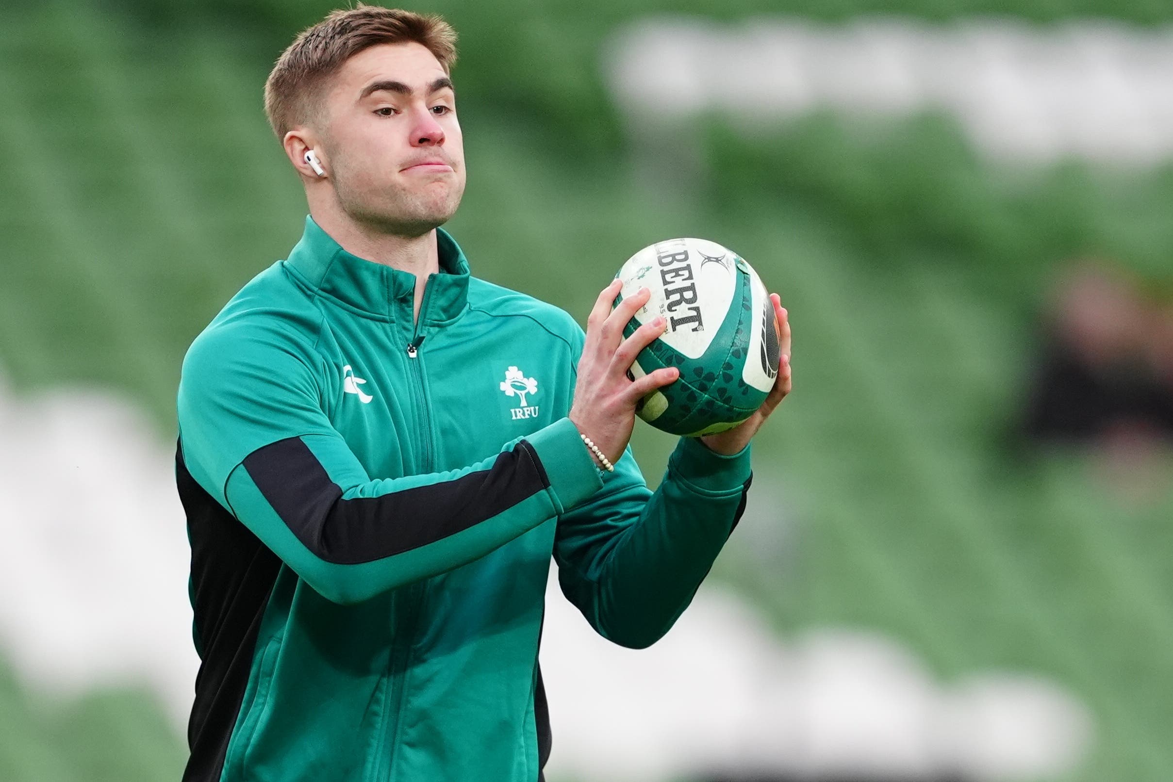 Jack Crowley, pictured, has provided back-up to Sam Prendergast during this year’s Six Nations (Brian Lawless/PA)