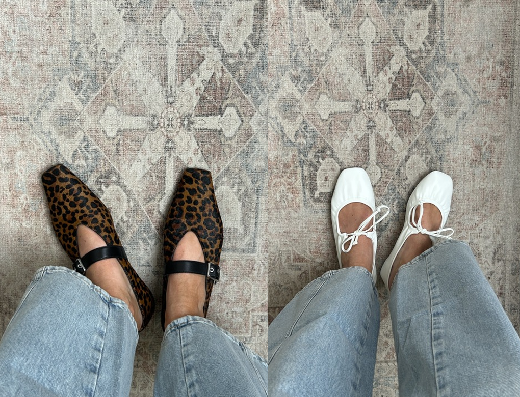 We wore each pair of ballet flats for hours