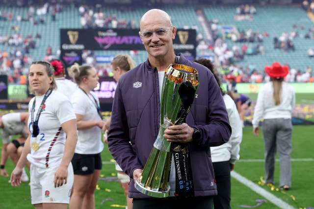 <p>John Mitchell led England to another Women's Six Nations grand slam</p>