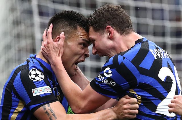 <p>Lautaro Martinez and Benjamin Pavard both scored in the quarter-final second leg against Bayern</p>