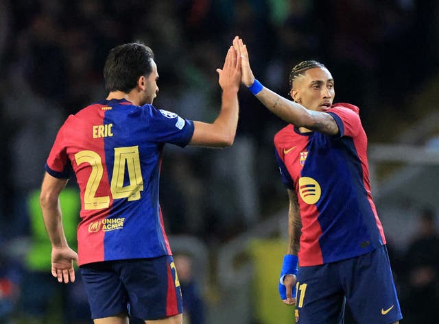 <p>Raphinha's strike earns Barcelona a draw after thrilling contest with Inter Milan</p>