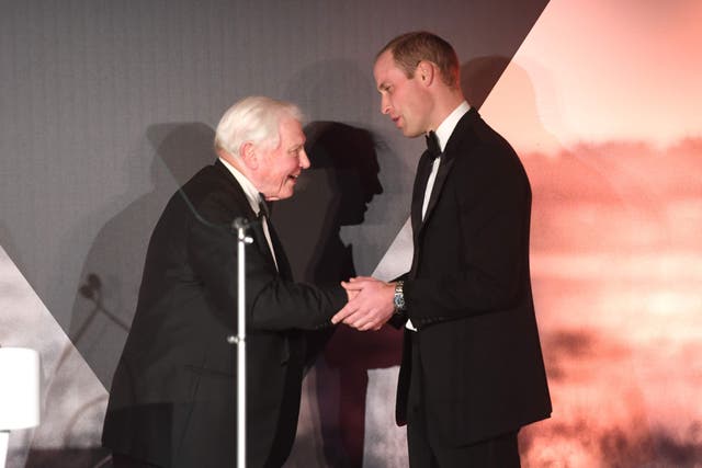 The Prince of Wales and Sir David Attenborough (Stuart C. Wilson/PA)