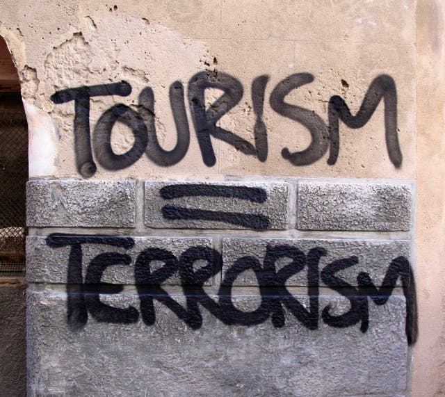 <p>Not wanted? Graffiti in Palma, capital of Mallorca</p>