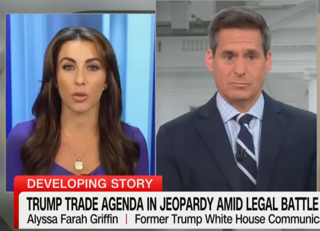 <p>Alyssa Farah Griffin spoke to host John Berman on CNN News Central about TACO trade  </p>