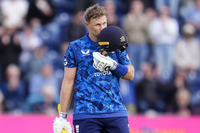 Joe Root claimed an England record with a career-best score for the second time (Nick Potts/PA)