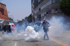 LA protests live: Clashes erupt at detention center amid political turmoil over Trump deploying National Guard