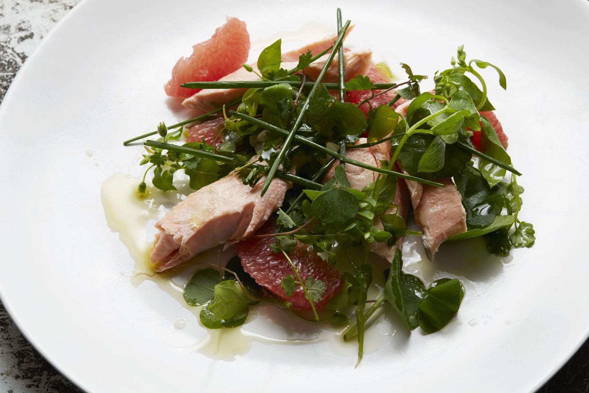 The kind of salad that says: I’m eating light – but I’ve got serious miles ahead