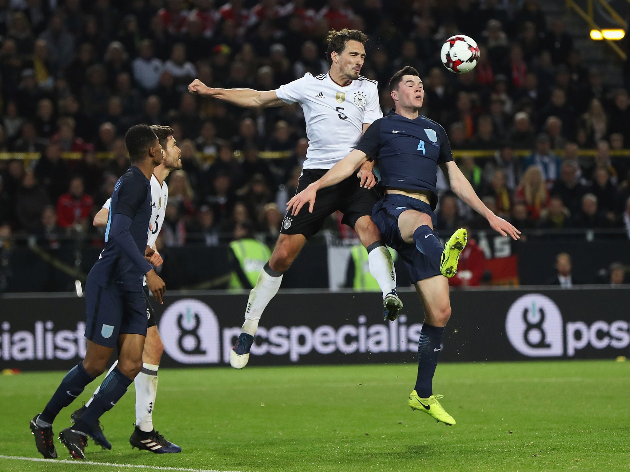 Michael Keane coped admirably on his international debut
